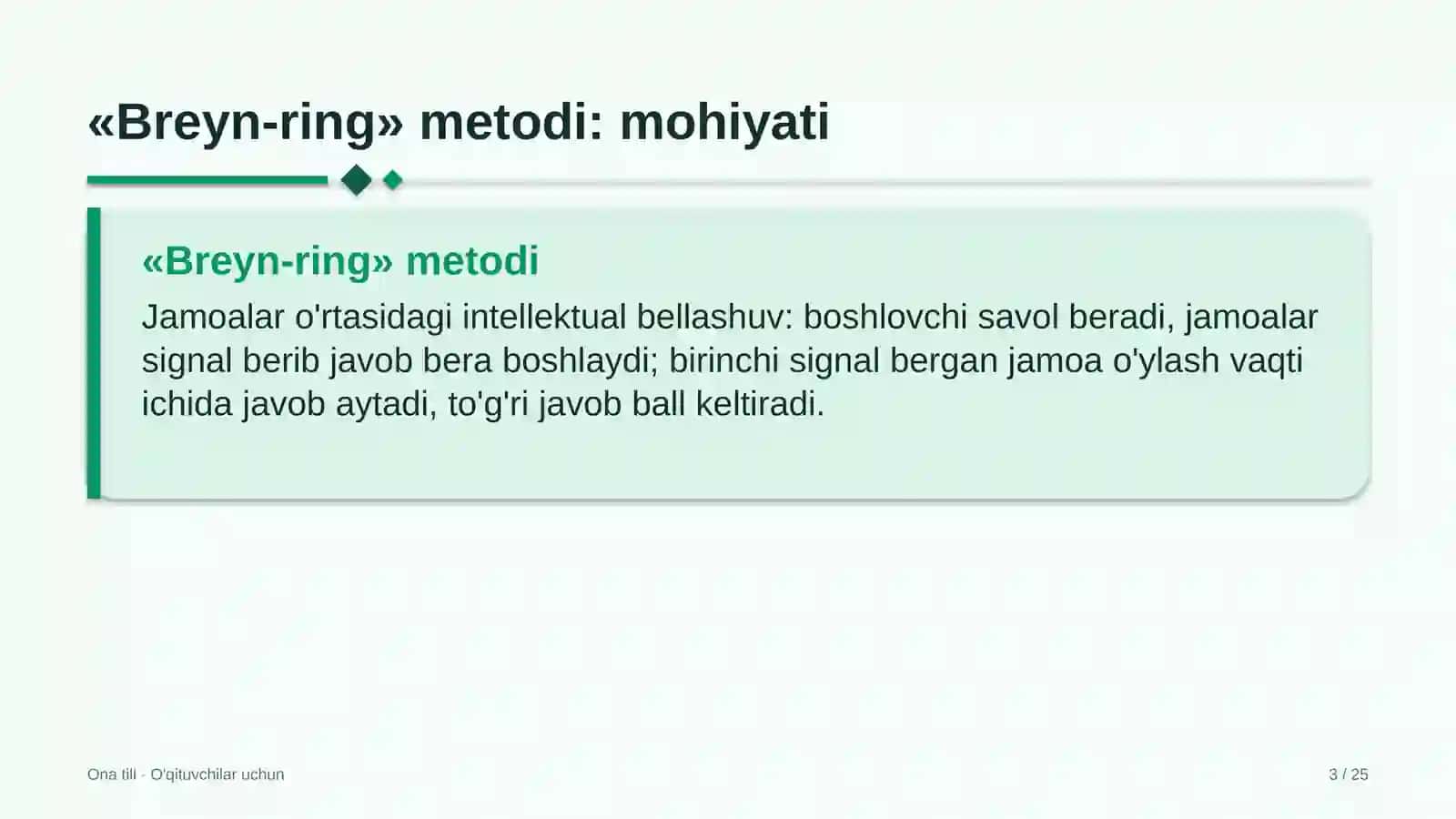ona tili darslarida breyn ring metodidan foydalanish 2372 3
