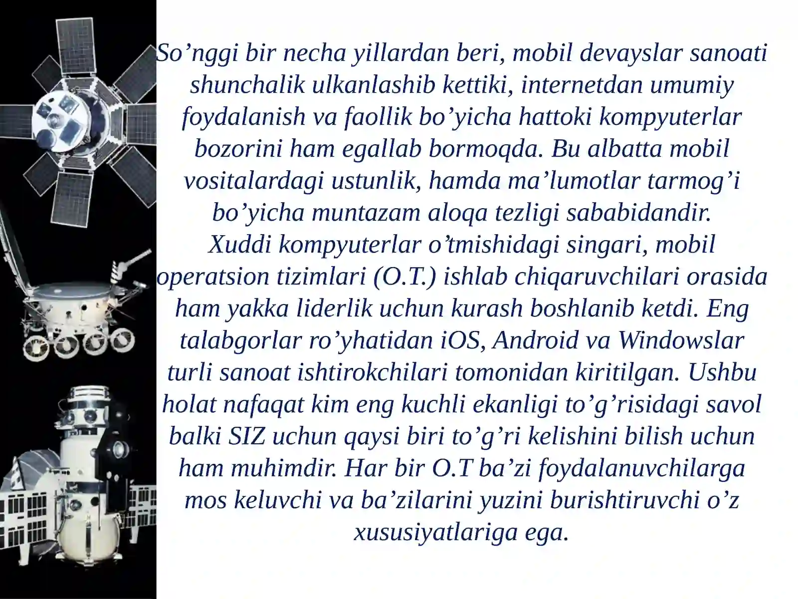 Android va IOS mobil operatsion tizimlari 3