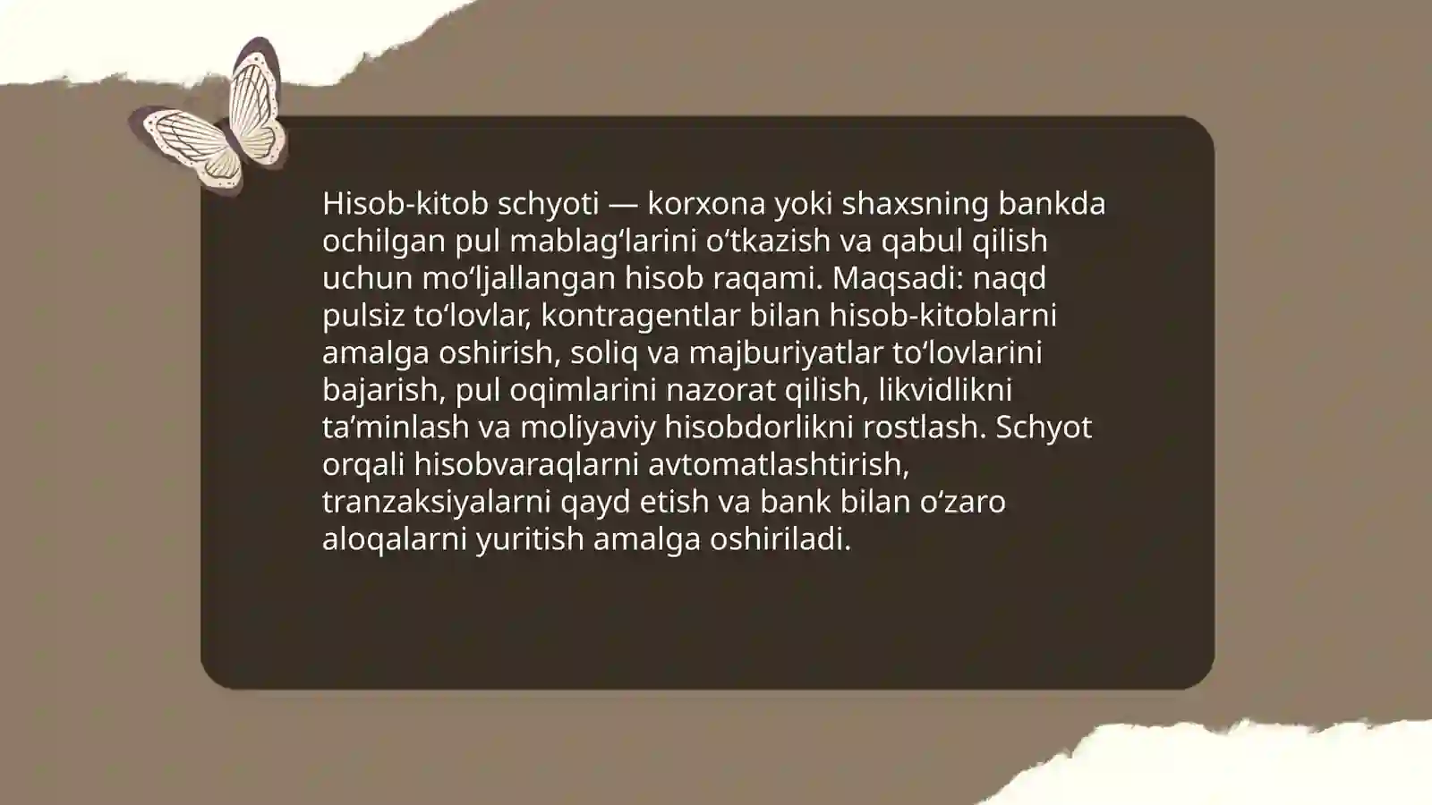 Hisob-kitob schyoti 3