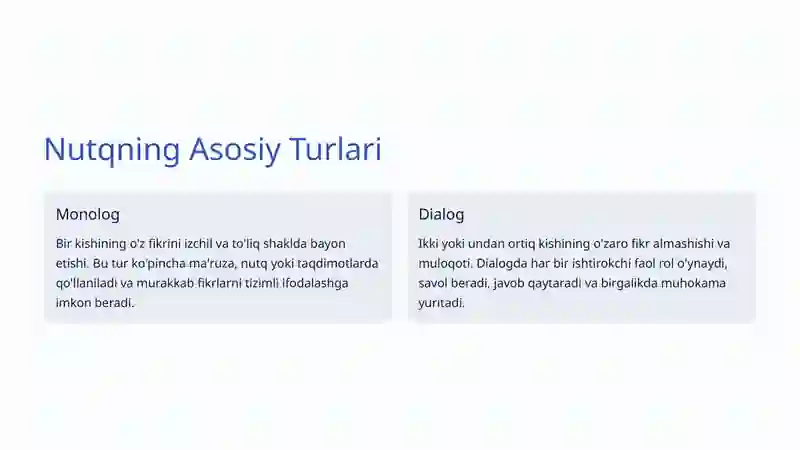 Nutq Turlari va Funksiyalari 3