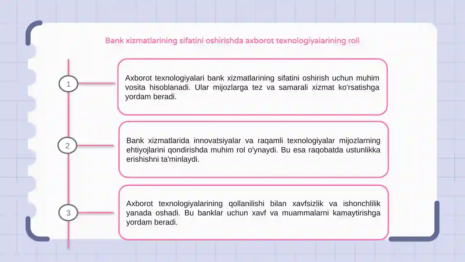 Bank xizmatlari sifatini oshirishda axborot texnologiyalari 3