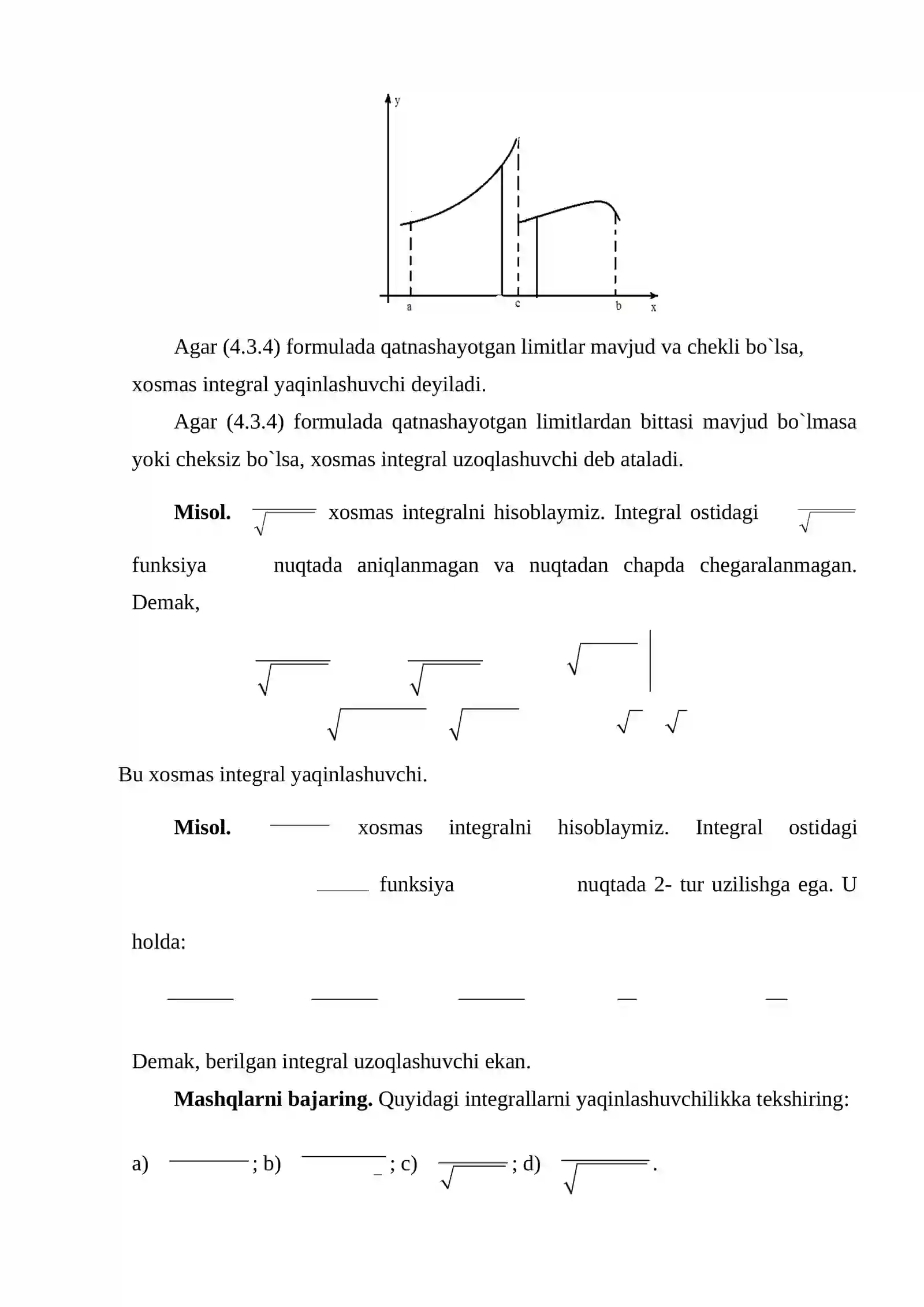 Xosmas integrallar 3