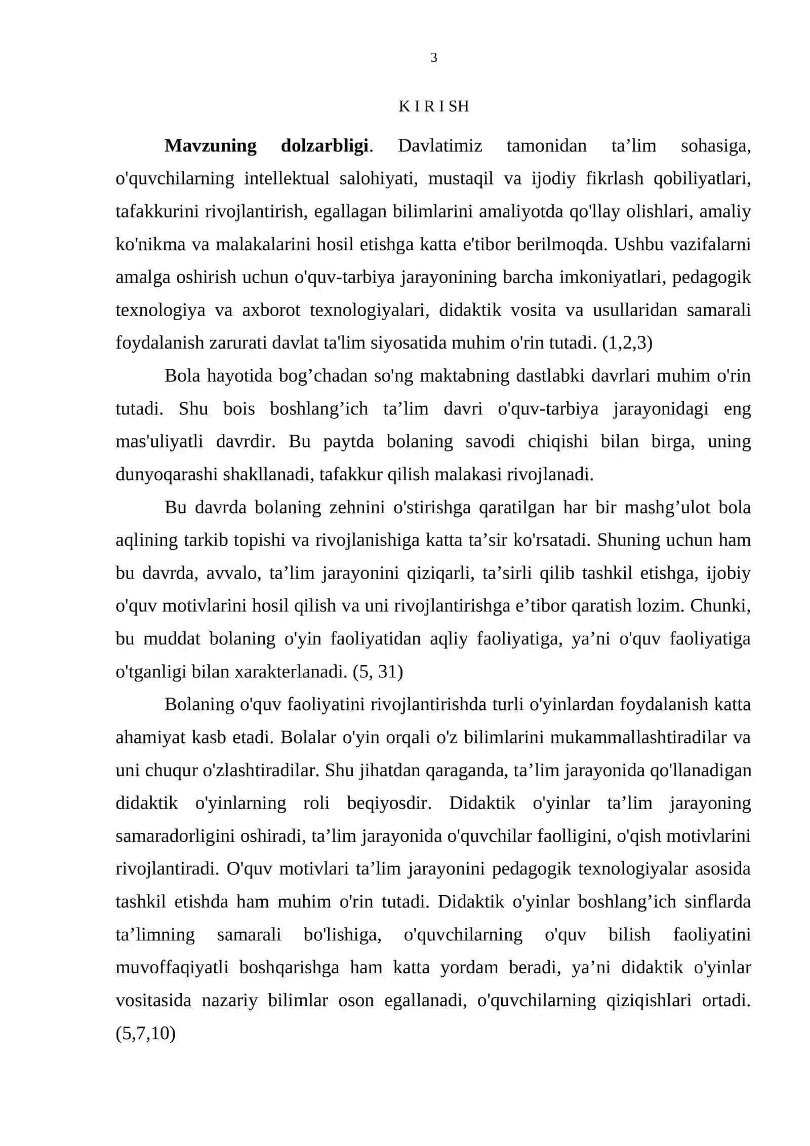 BOSHLANG’ICH SINF DARSLARIDA DIDAKTIK O'YINLARDAN FOYDALANISH 3