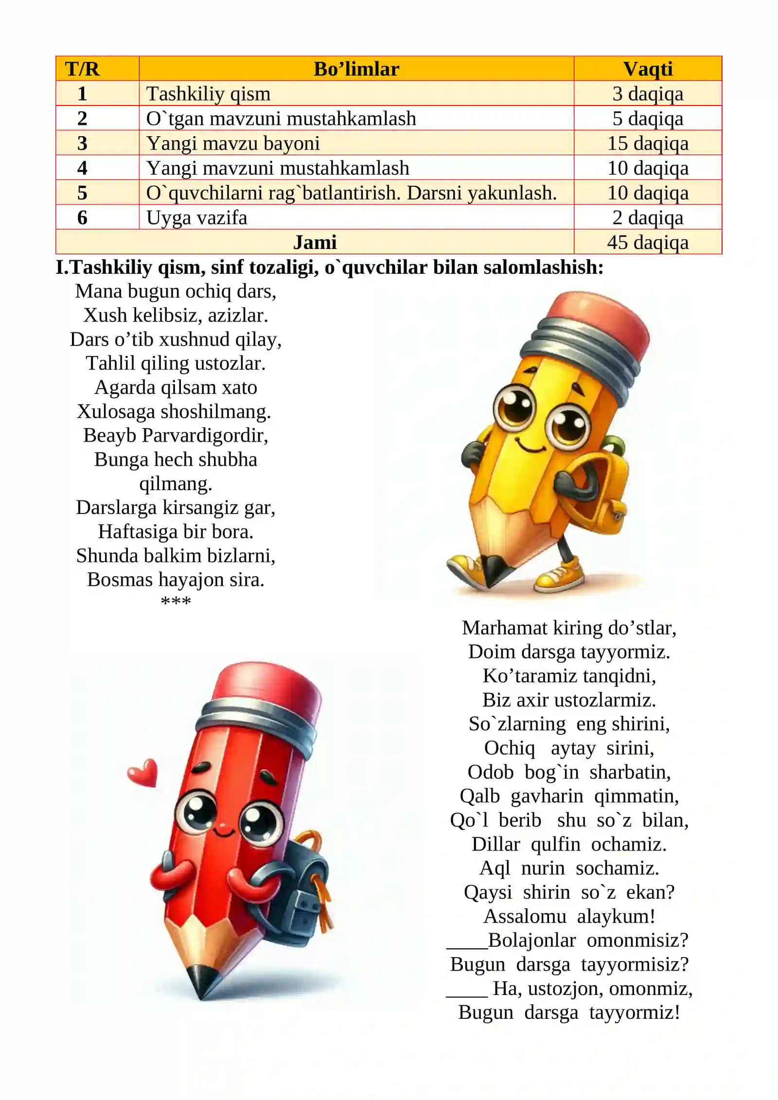Sonlarning imlosi mavzusida 3-sinf Ona tili fanidan dars ishlanmasi 3