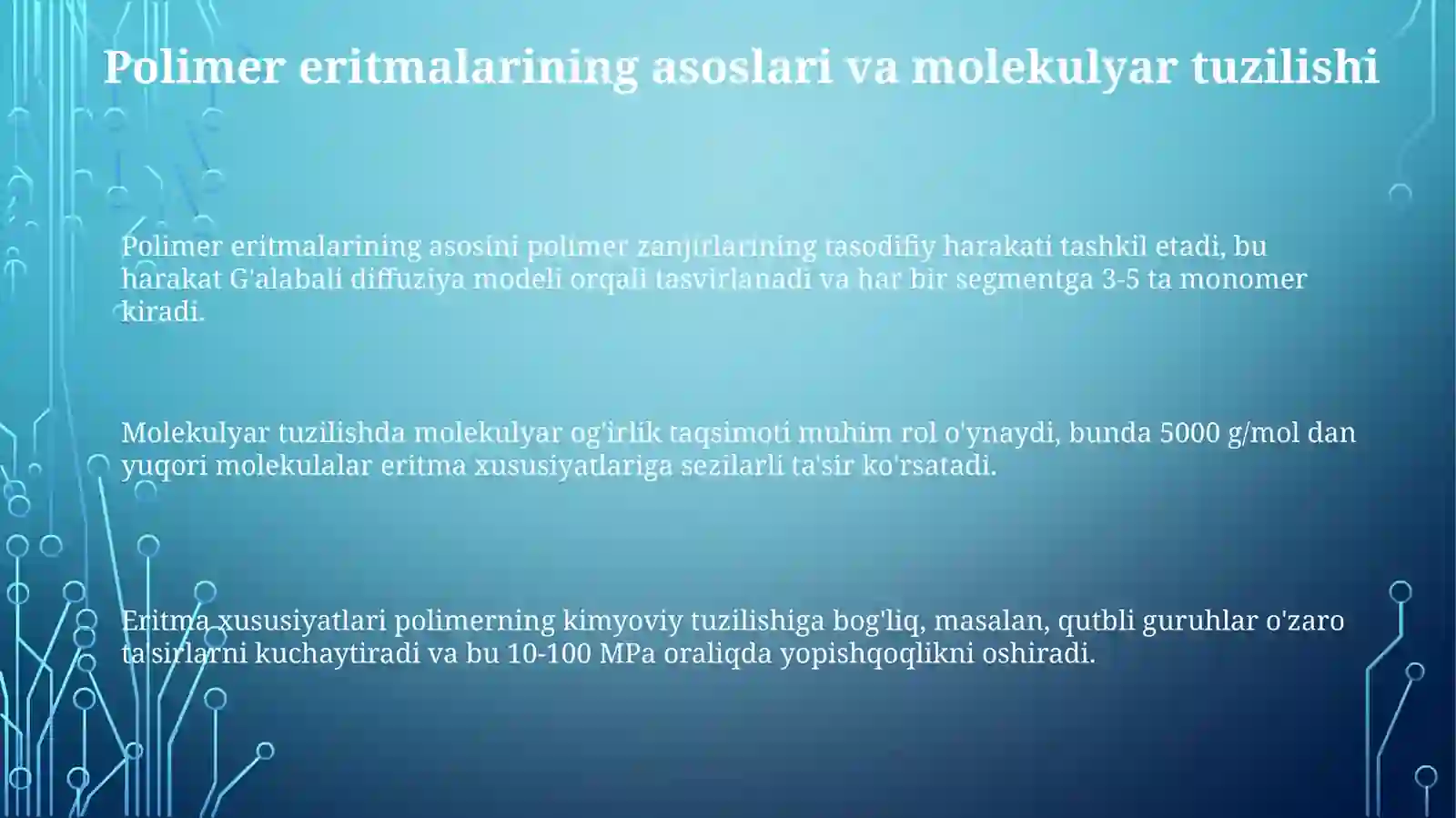 Polimer eritmalari 3