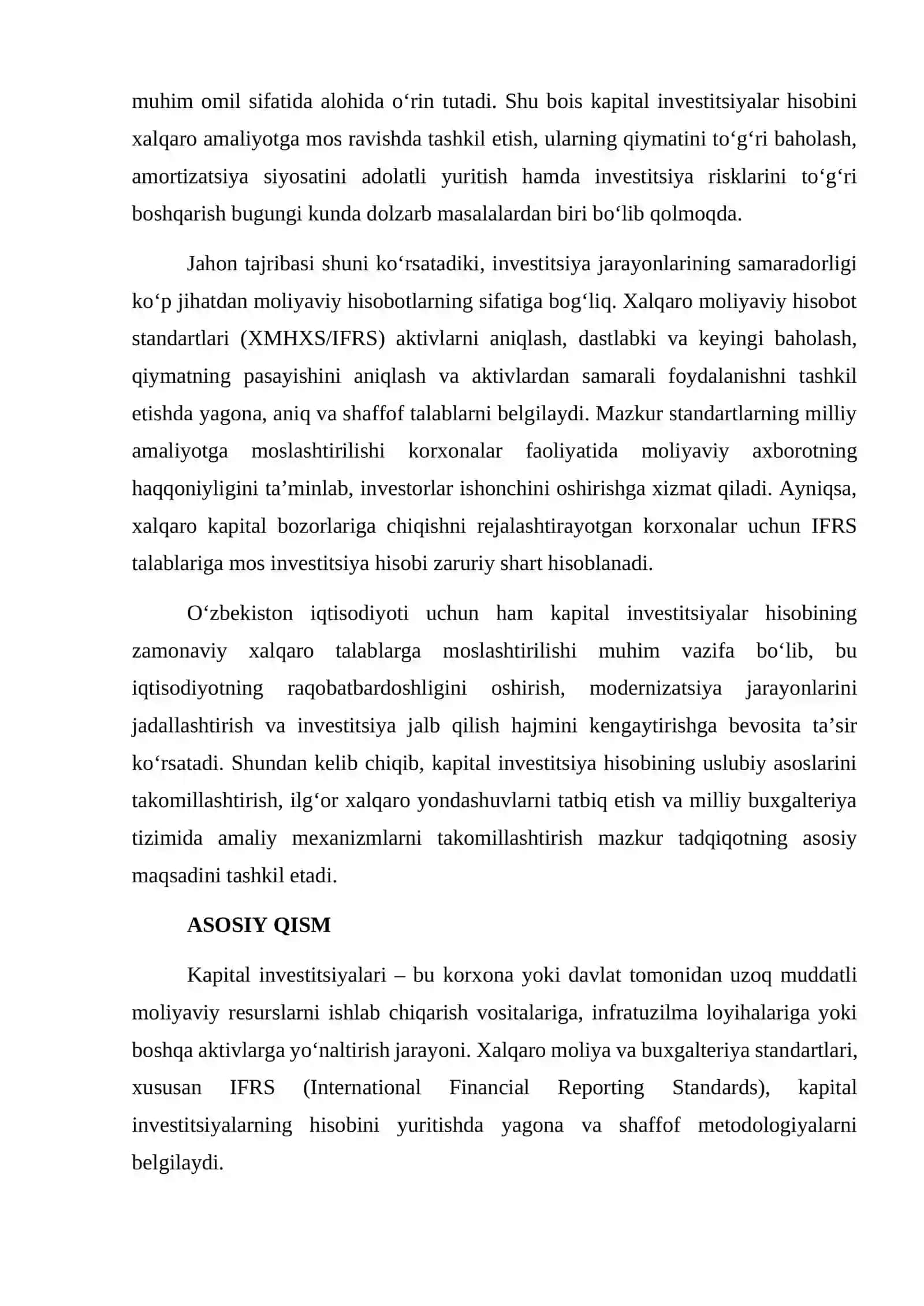Kapital investitsiya hisobini xalqaro standartlar asosida takomillashtirish 3