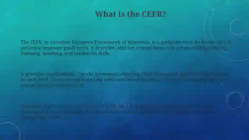 Introduction to the Cefr Framework 3