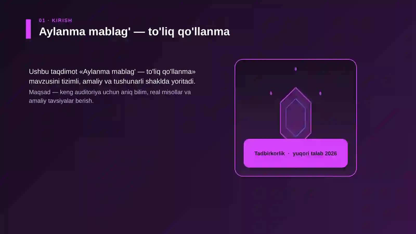Aylanma mablag' — to'liq qo'llanma 3