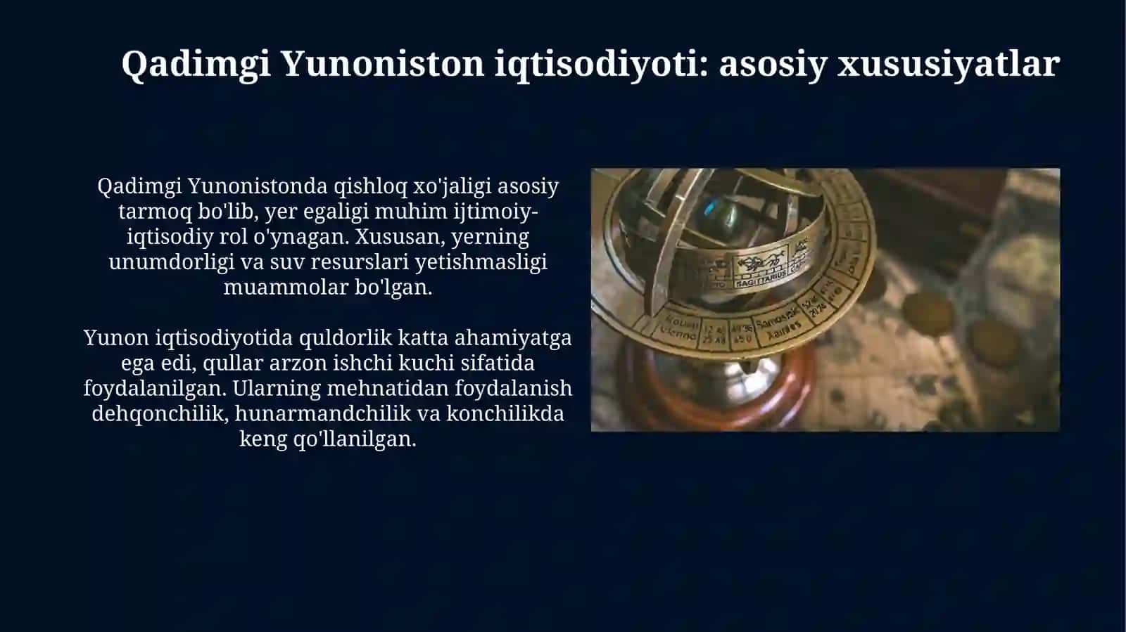 Qadimgi davrning iqtisodiy tafakkuri, uning xarakterli xususiyatlari 3
