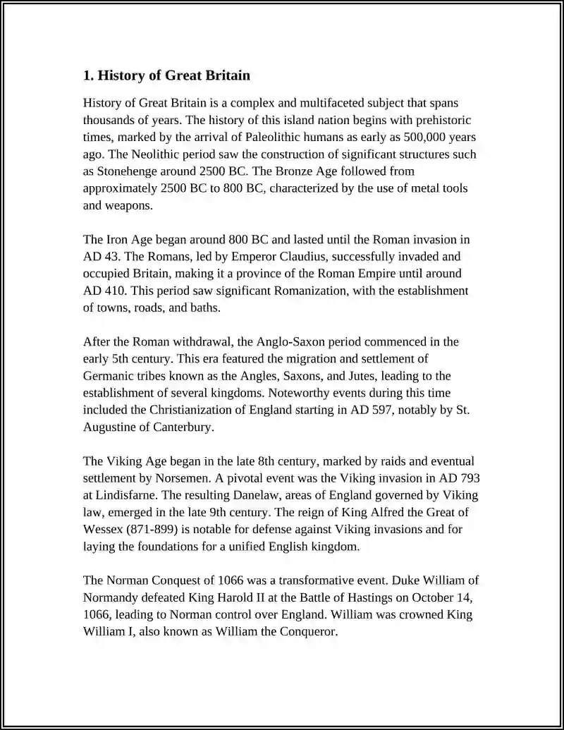 History of Great Britain 3