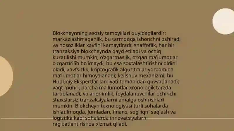 Blokchayn texnologiyalari va undan foydalanish yollari 3