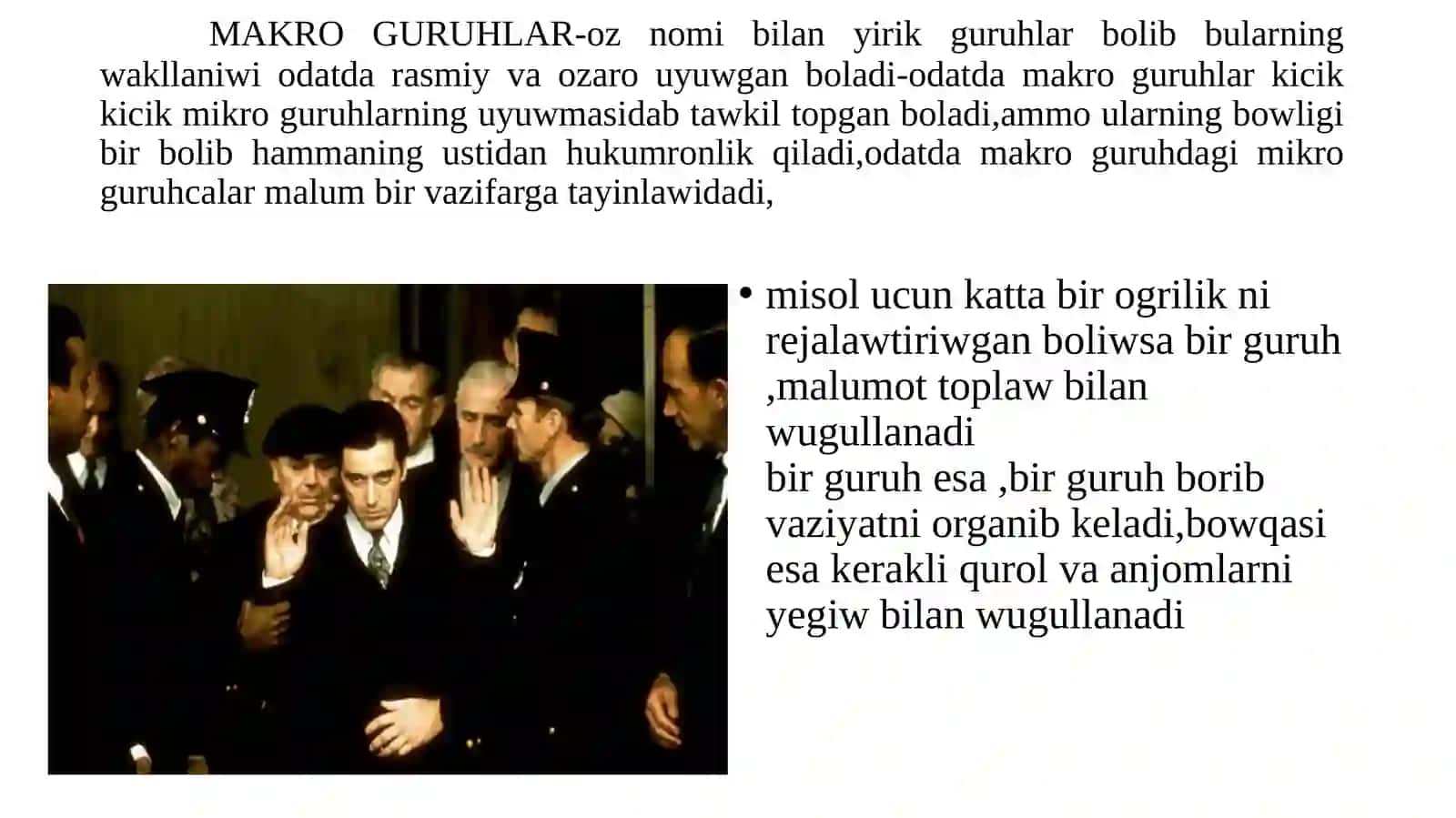 An’anaviy jinoiy guruhlar 3