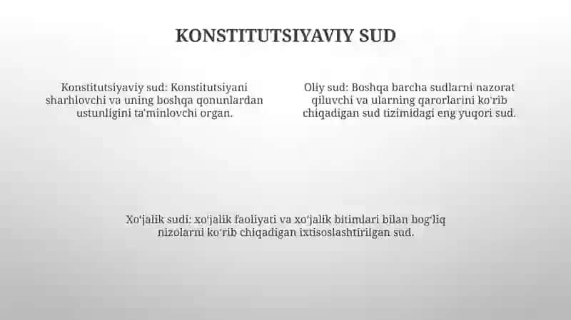 O'Zbekistonda Sud Organlari Tizimi 3