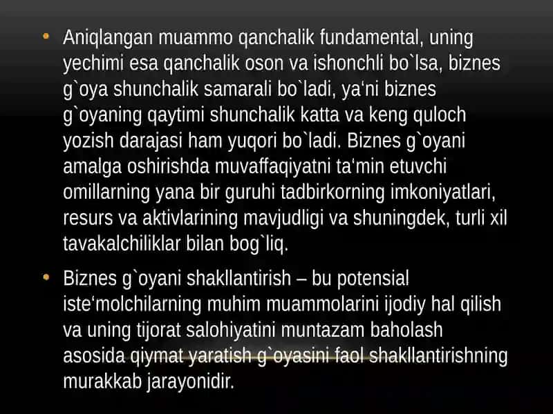 BIZNESG`OYADAN-BIZNESMODELGA 3