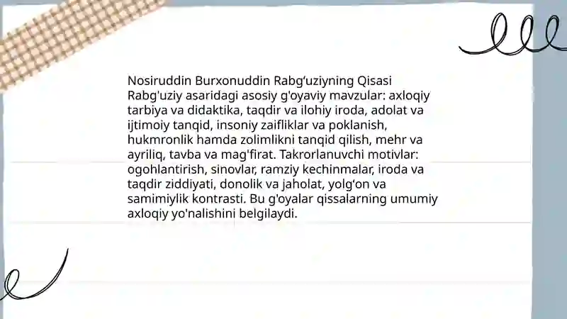 Qisasi Rabg'uziy 3
