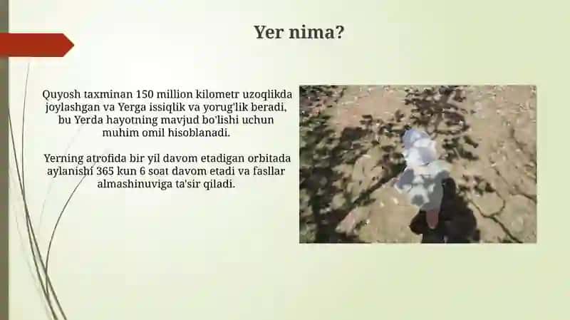 Maktabgacha yoshdagi bolalarda quyosh va yer sayyoralari haqida tushuncha 3