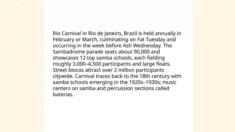 The most famous festivals 3