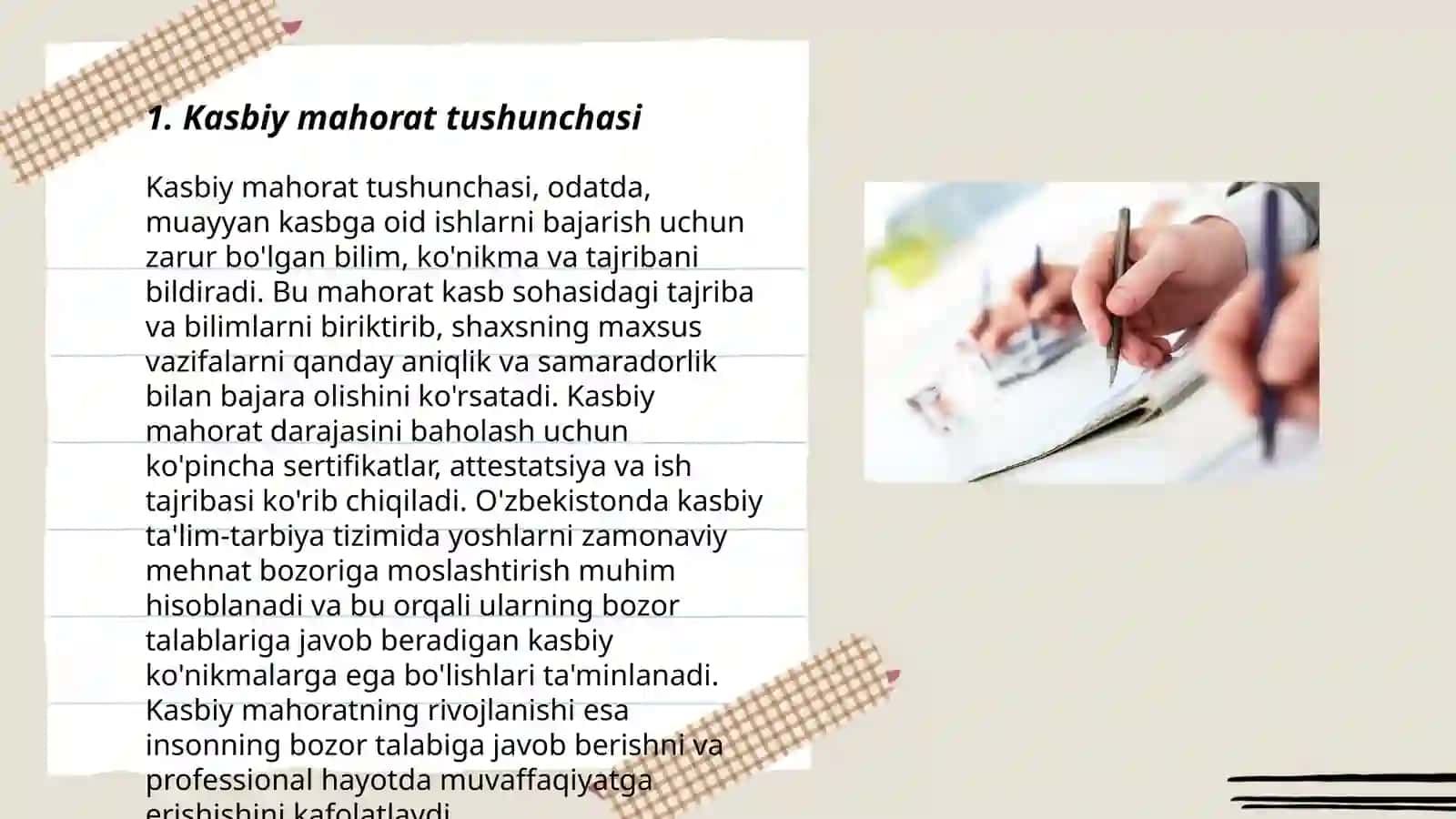 Kasbiy mahorat tushunchasi va pedagogik metodlar 3