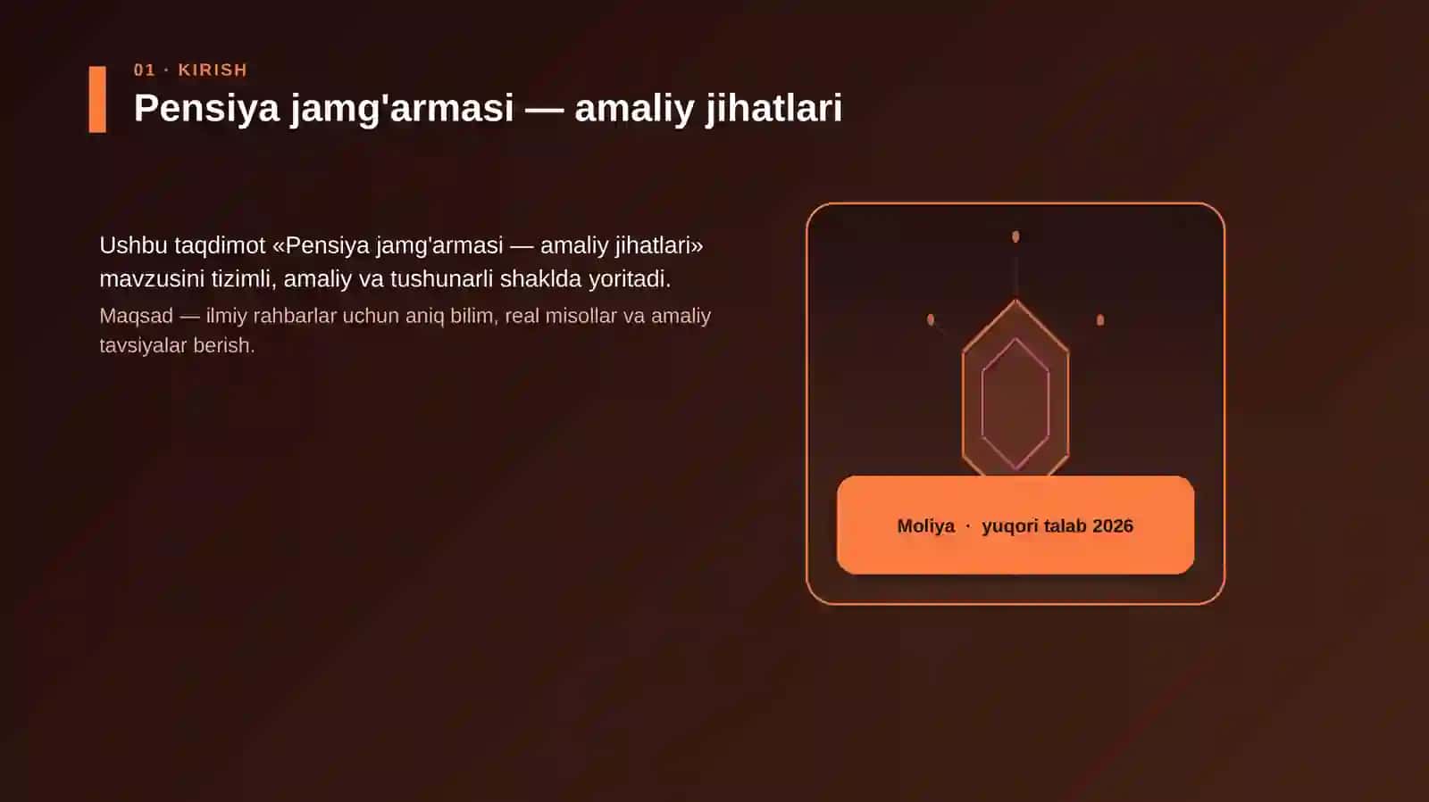 Pensiya jamg'armasi — amaliy jihatlari 3