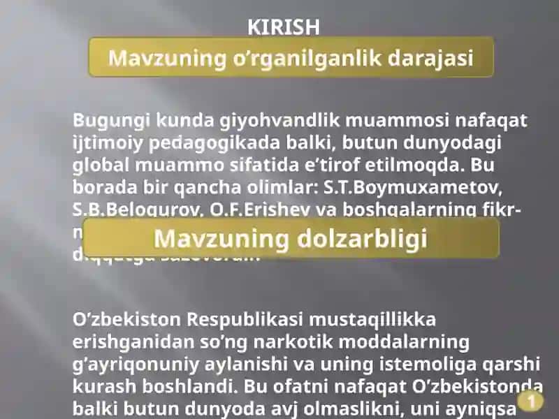 O’SMIRLARDA GIYOHVANDLIKNING SABABLARI VA OQIBATLARI 3