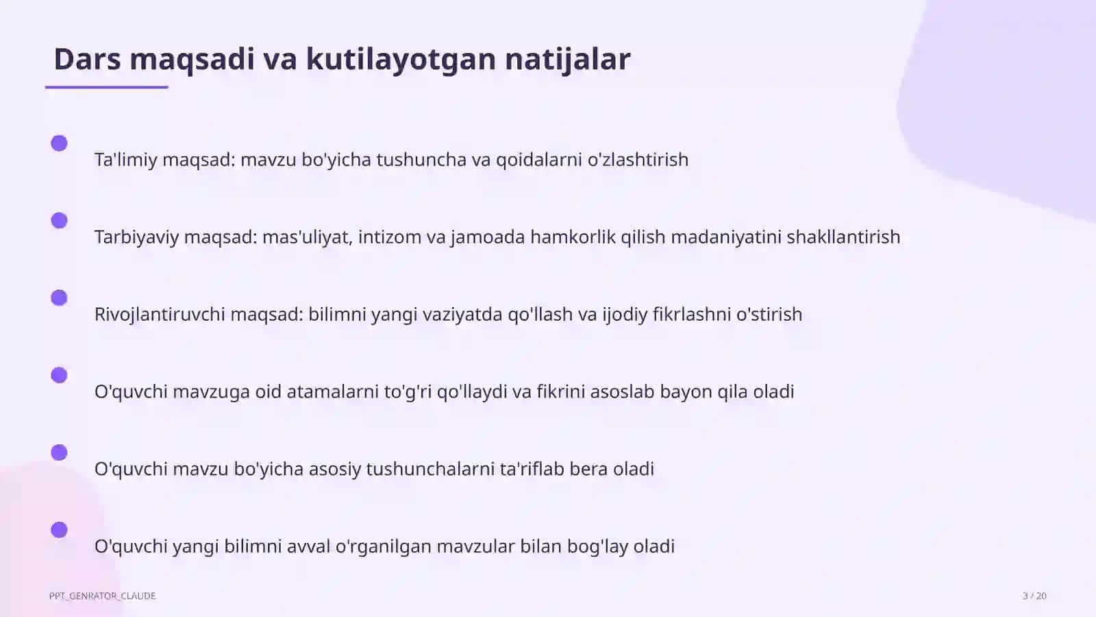 Interfaol metodlar: Venn diagrammasi va Insert 3