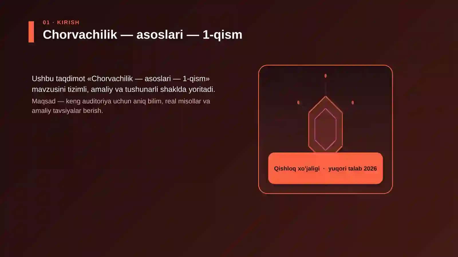 Chorvachilik - asoslari - 1-qism 4