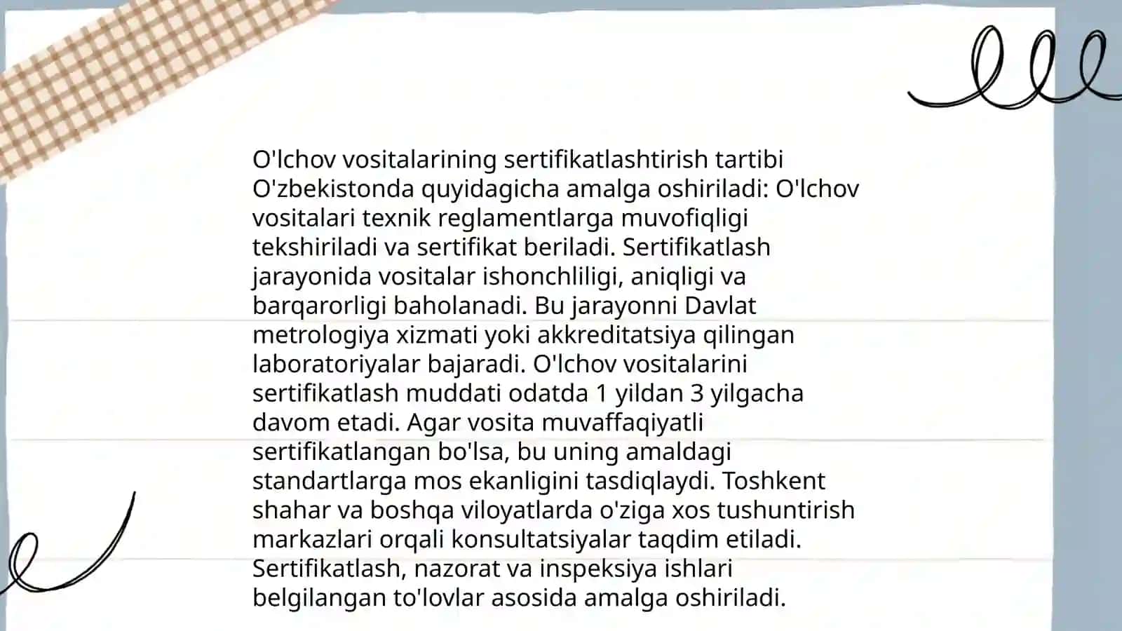 O'lchov vositalari va usullari 3