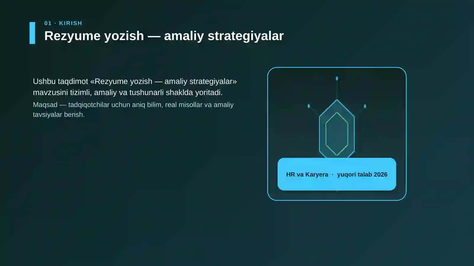 Rezyume yozish — amaliy strategiyalar 3