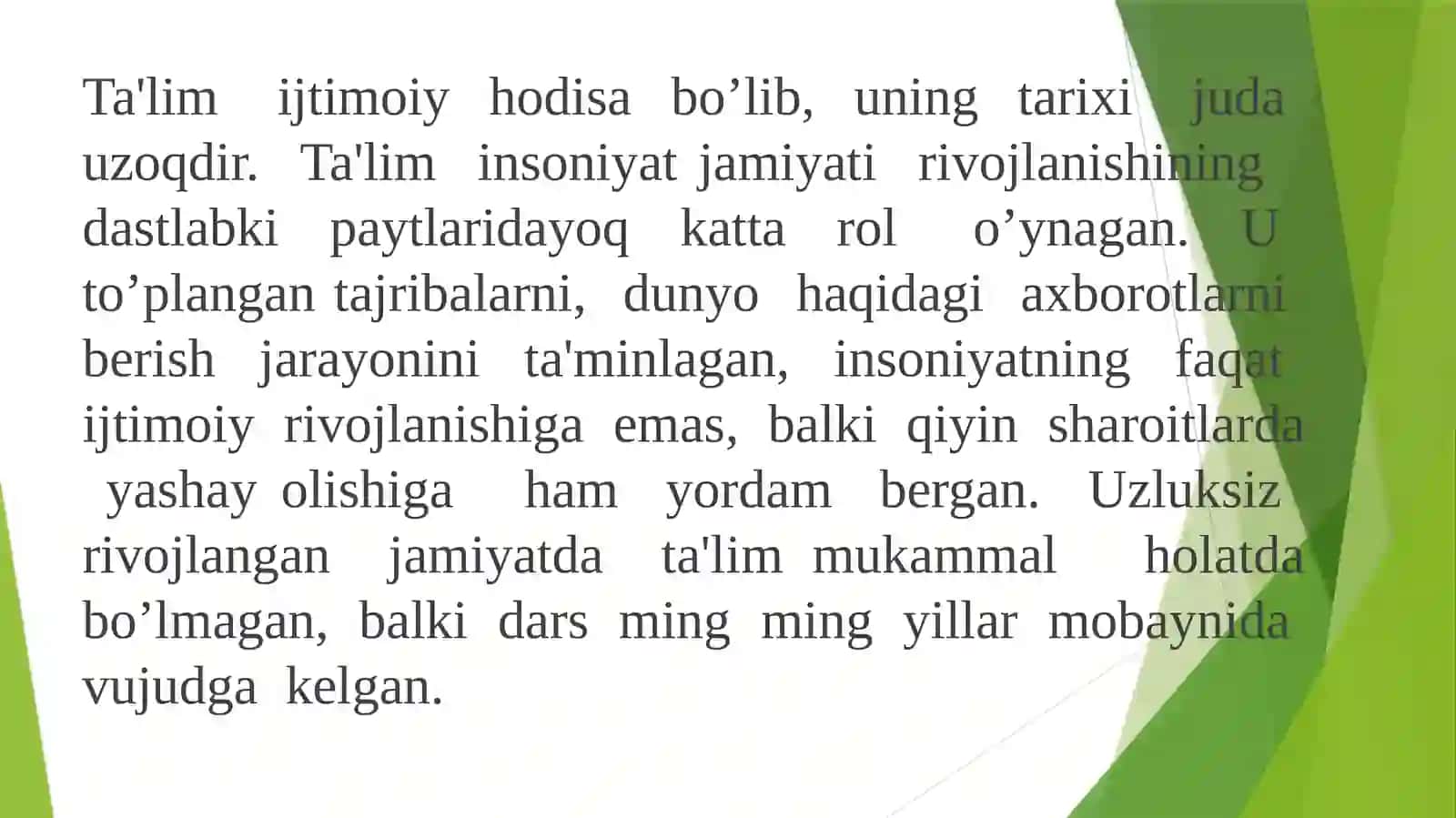 Ta’lim shakllari turlari haqida tushuncha 3
