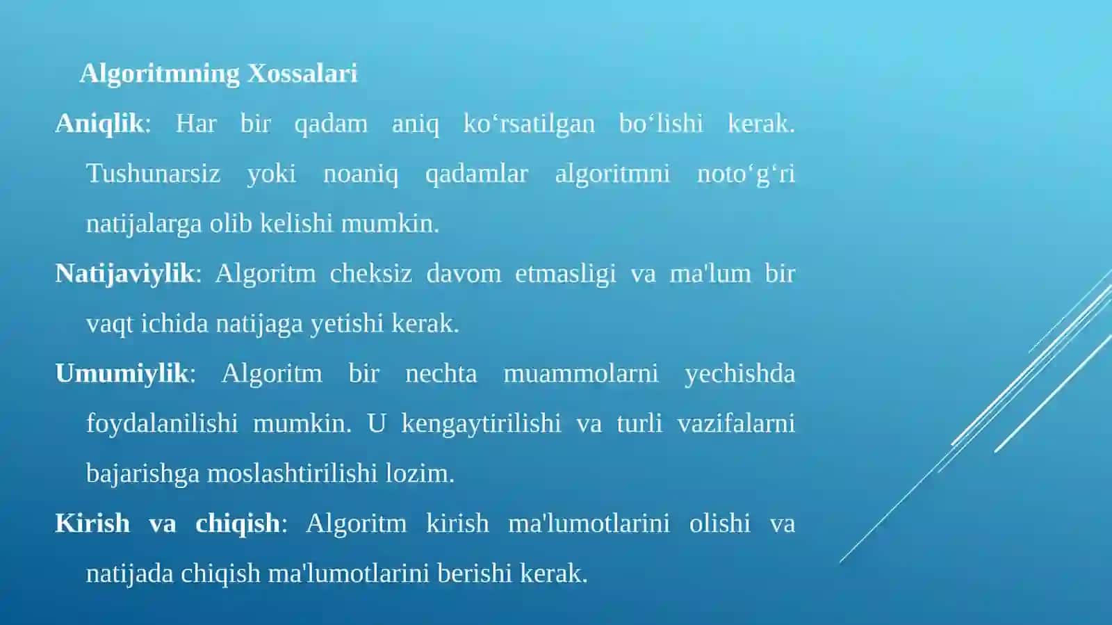 Algoritm Nima? 3