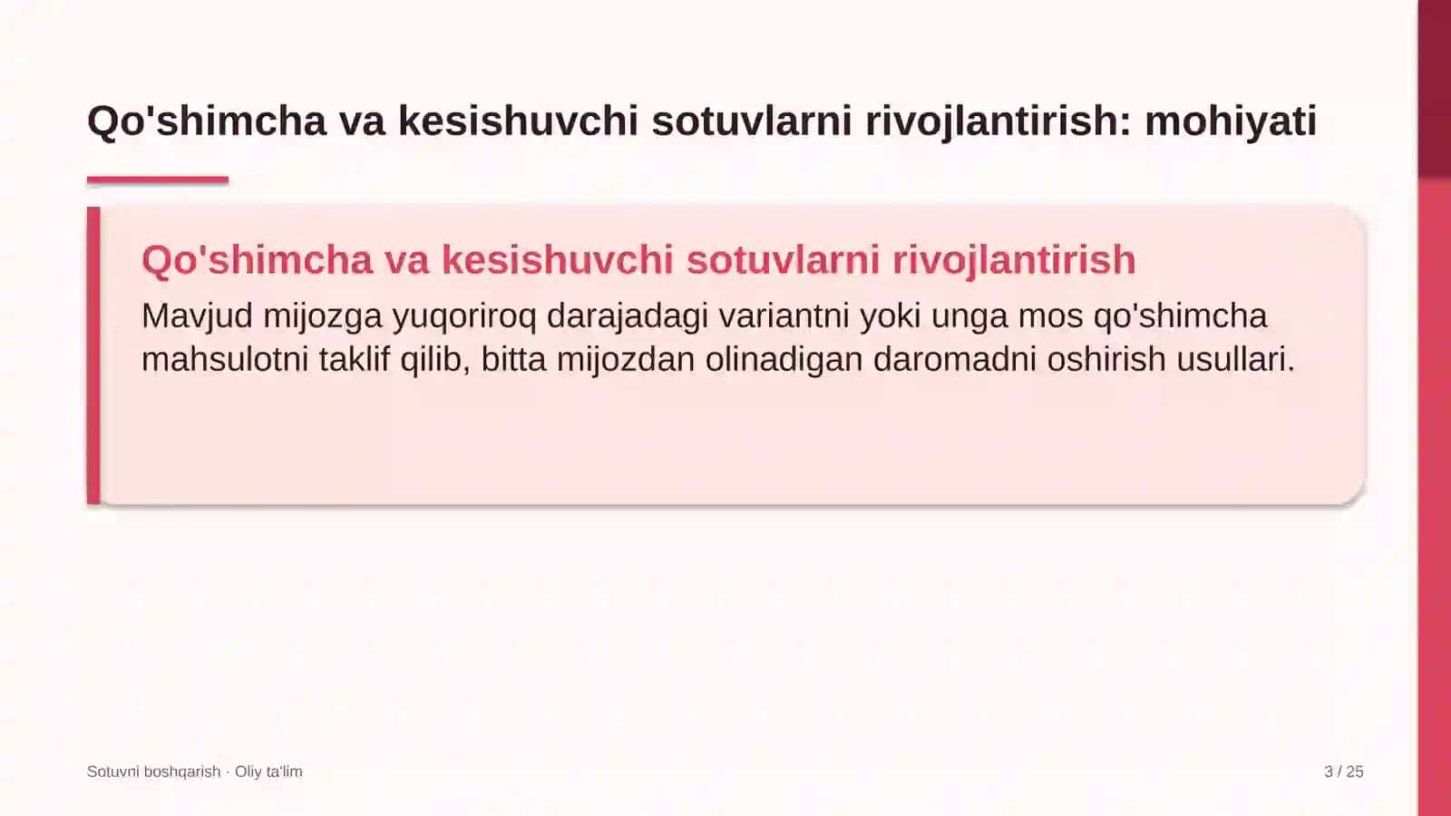 filarmoniyalarda qo'shimcha va kesishuvchi sotuvlarni rivojlantirish 1822 3