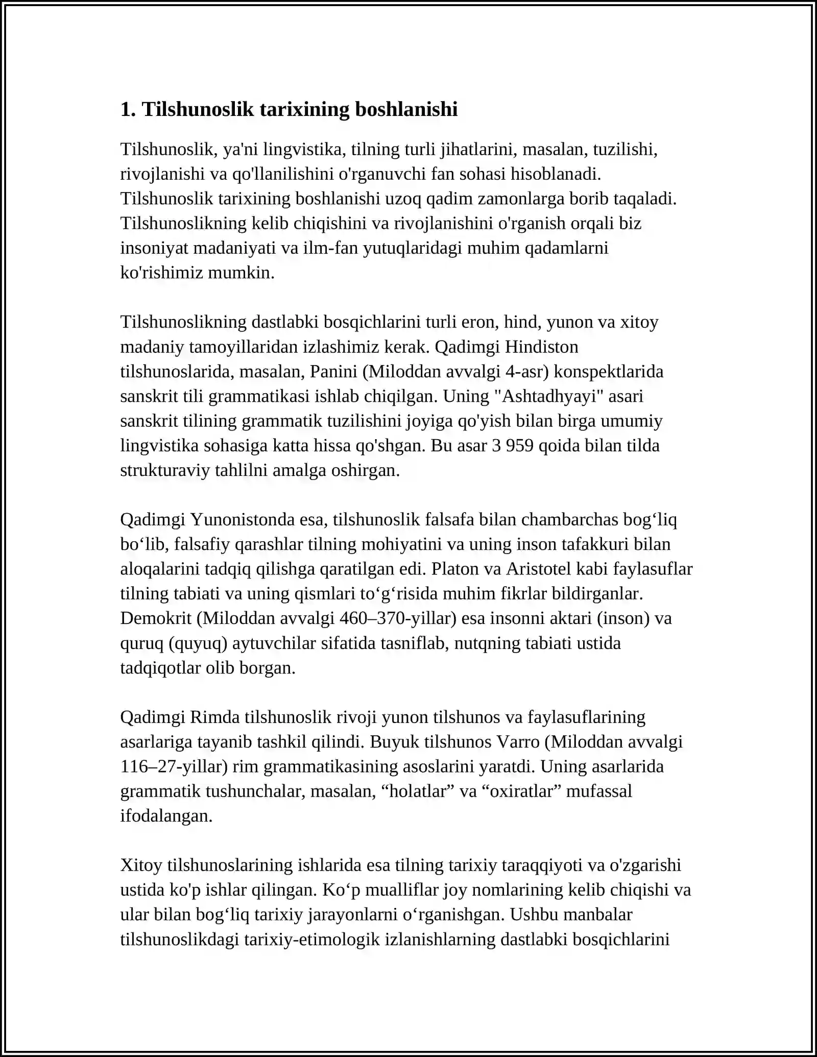 TILSHUNOSLIK TARIXI 3