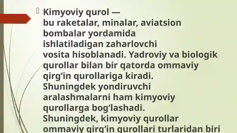 Kimyoviy qurollar 3