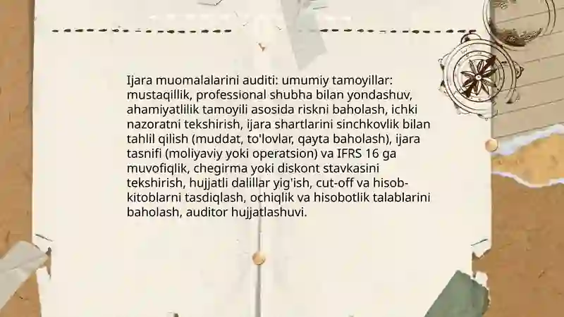 Ijara muomalalari auditi 3