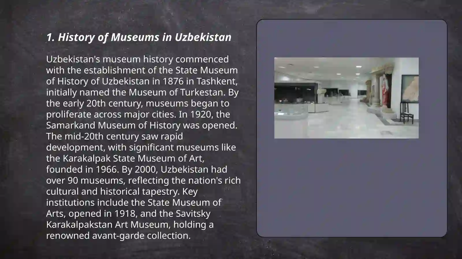 Uzbekistan's museum 3
