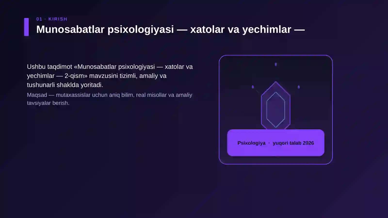 Munosabatlar psixologiyasi — xatolar va yechimlar — 2-qism 3