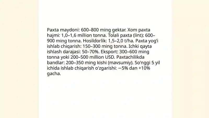 O'zbekiston bo'yicha asosiy sanoat mahsulotlari ishlab chiqarishni statistik ma'lumotlar asosida tahlil qilish 3