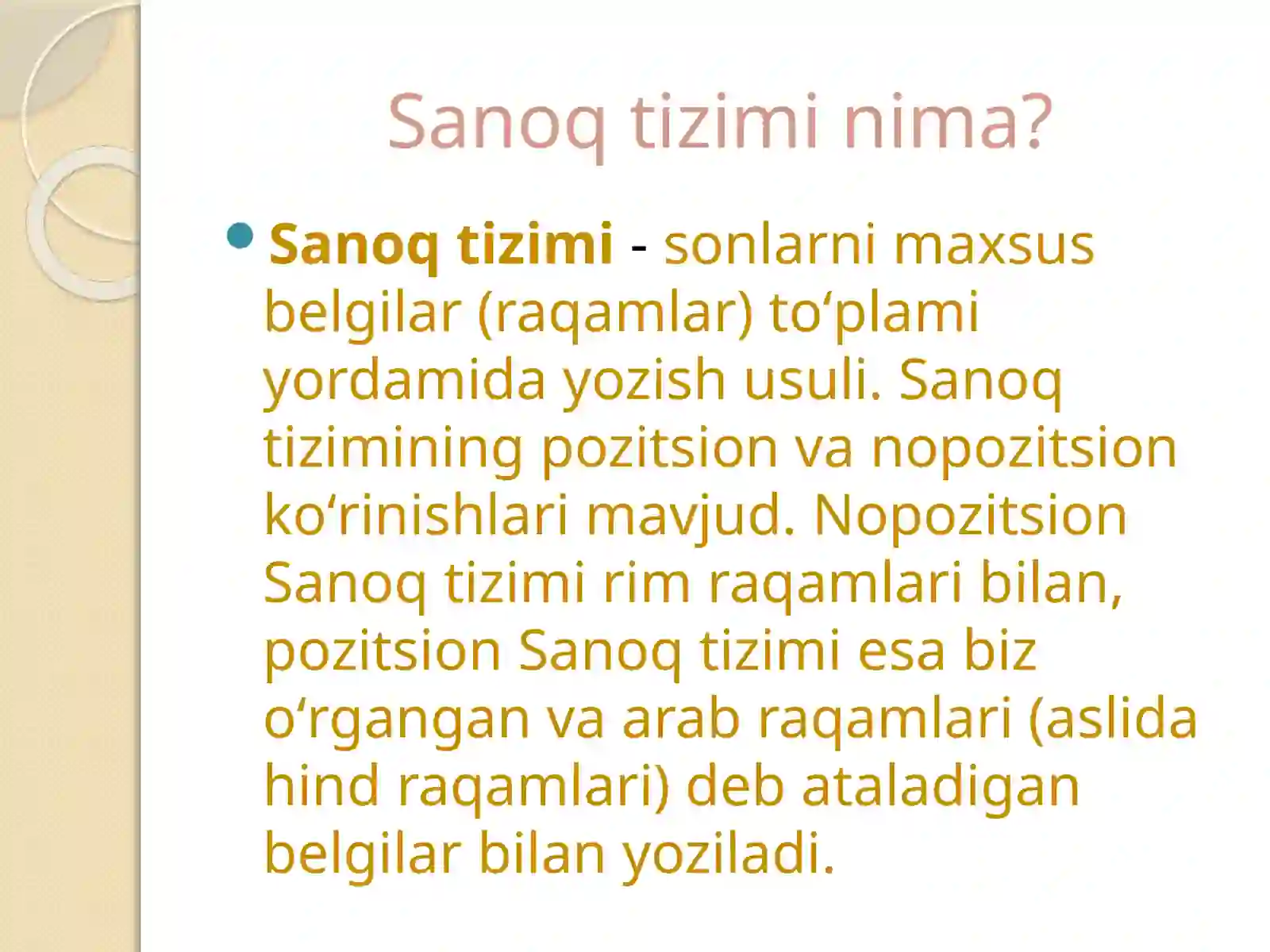 Sanoqtizimi 3