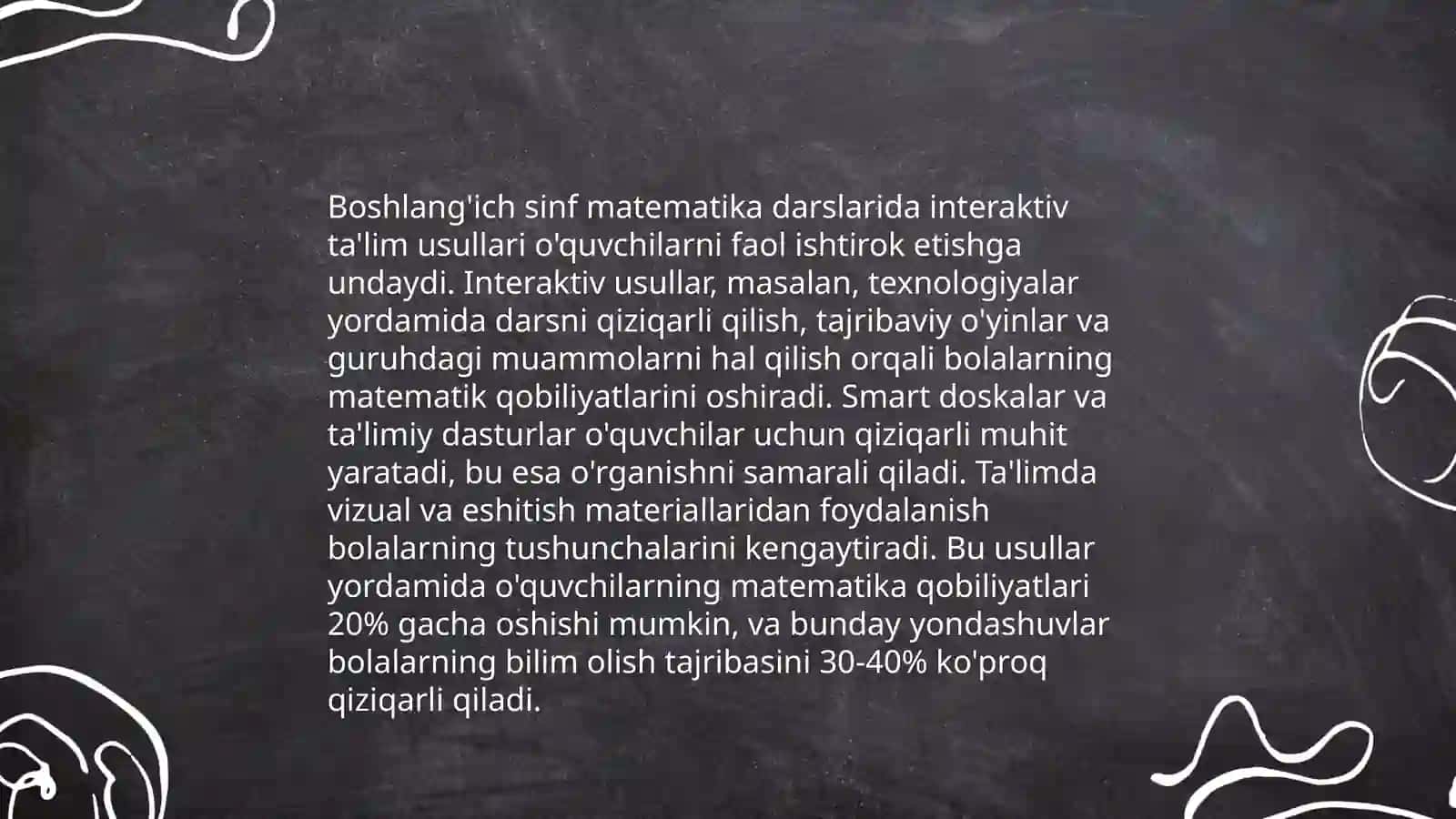 Boshlang'ich sinf matematika darslarida pedagogik texnologiyalardan foydalanish 3
