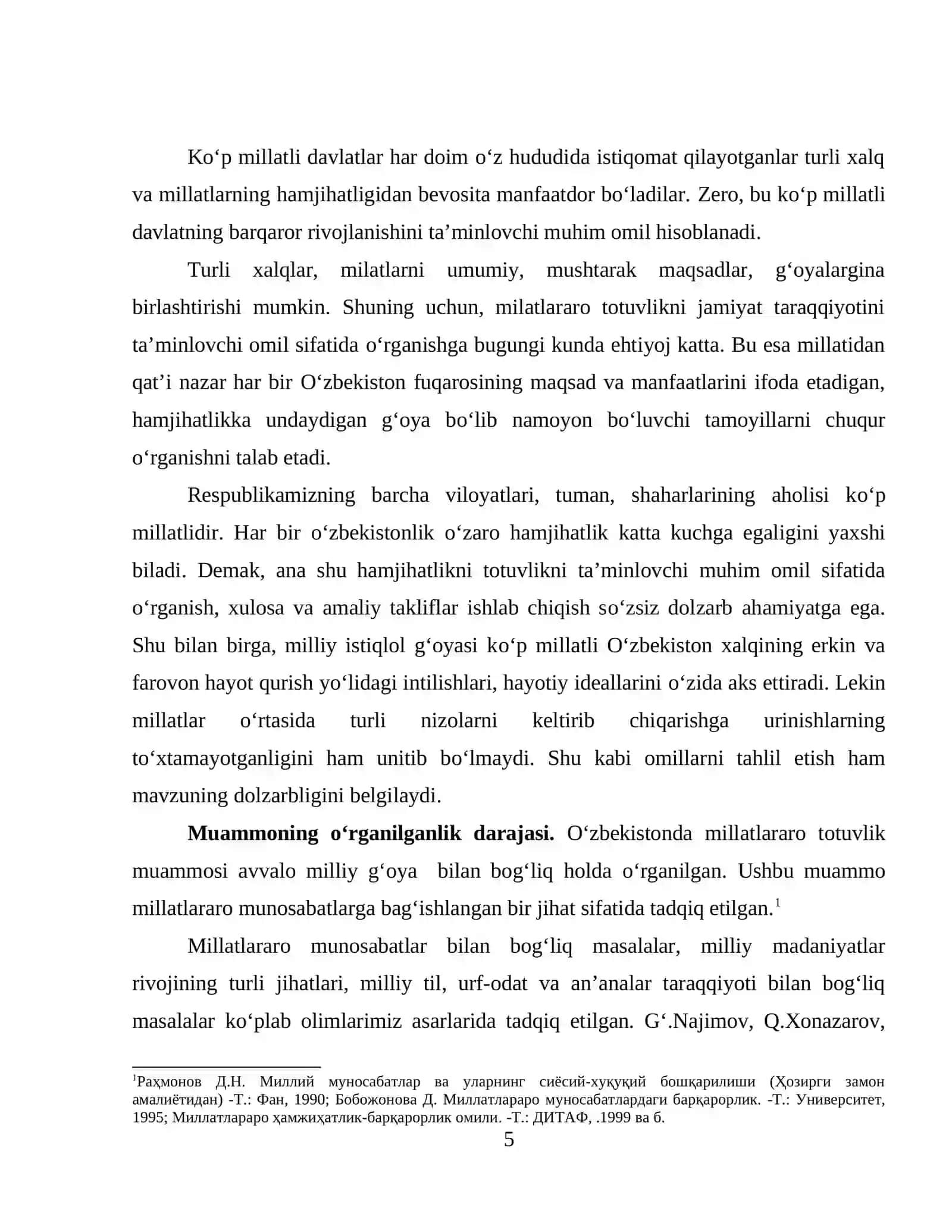 MILLATLARARO TOTUVLIK VA JAMIYAT TARAQQIYOTI 3