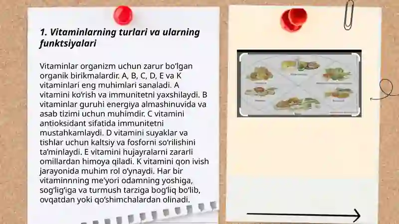 Vitaminlar ovqatlanish ratsioni rejimi va tartibga doir masala va mashqlar. 3