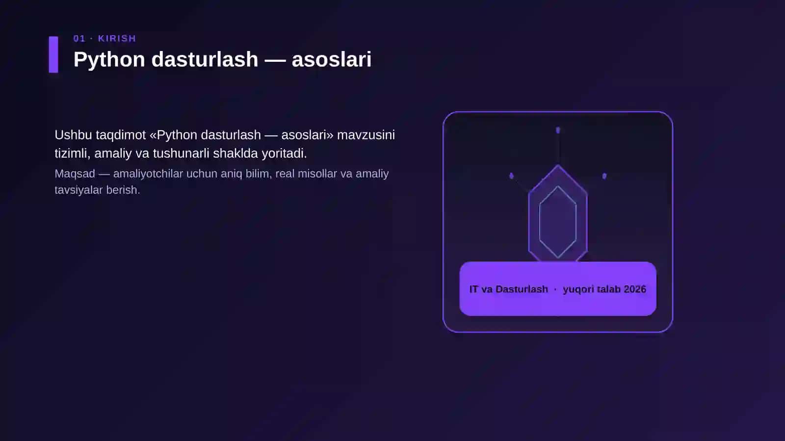 Python dasturlash — asoslari 3