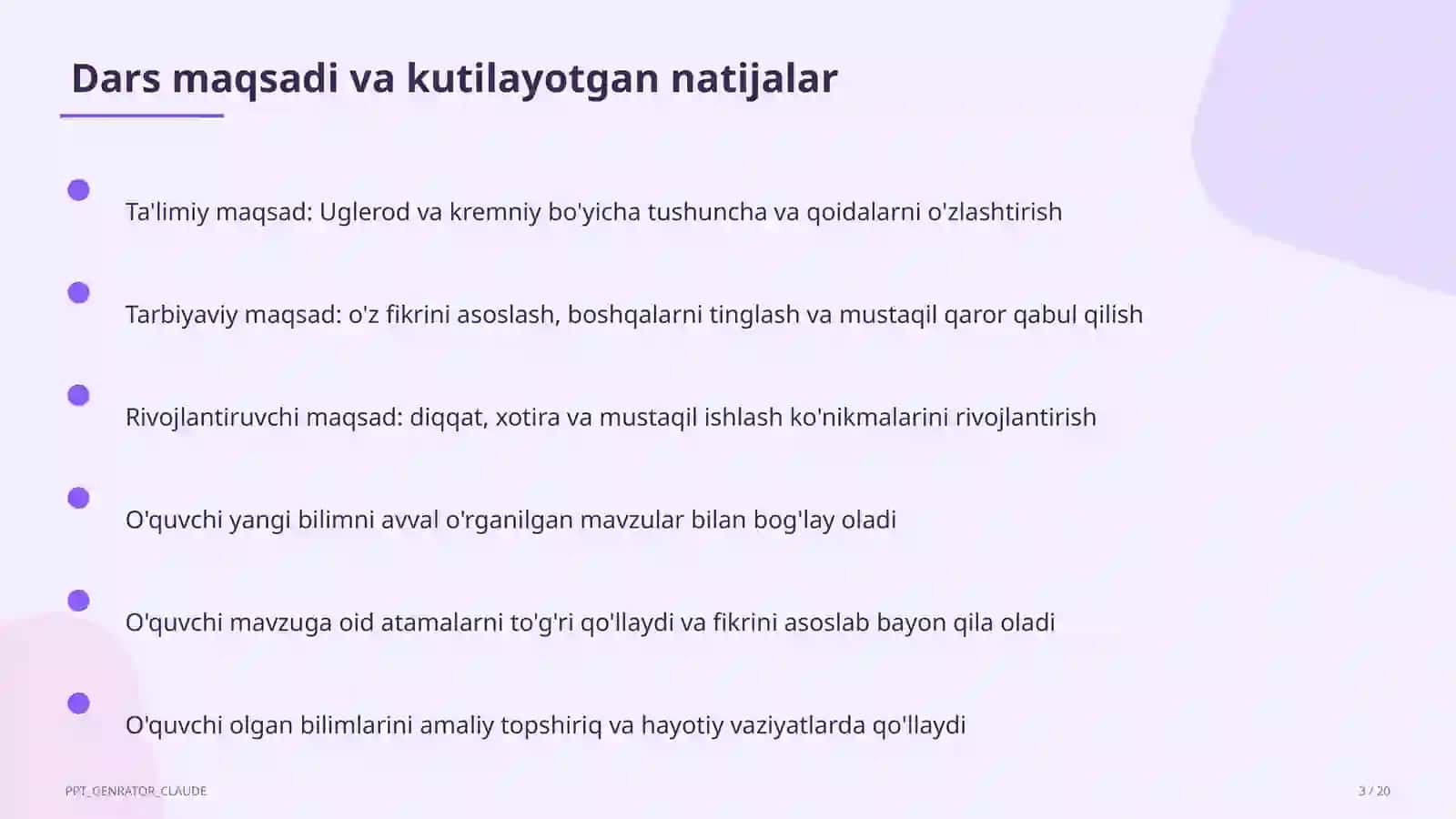 Uglerod va kremniy (9-sinf) 2