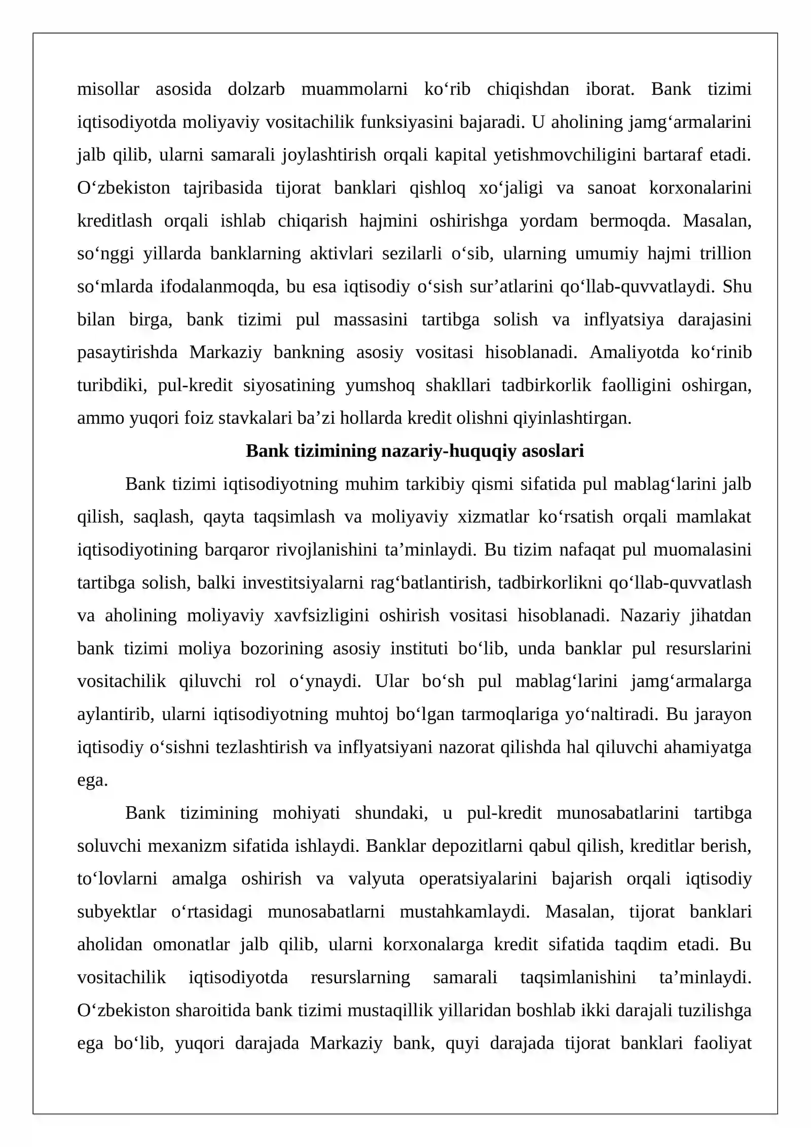 Bank tizimi 3