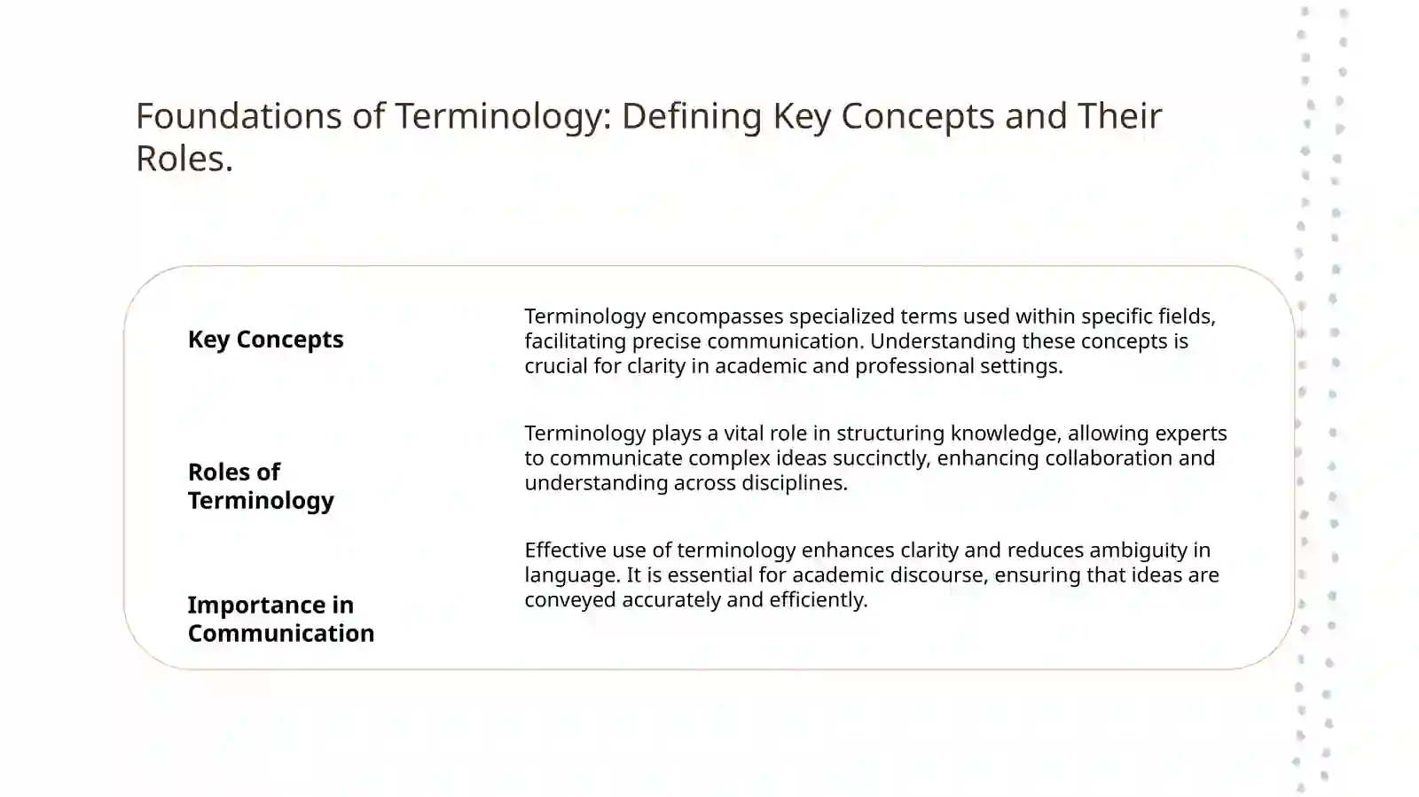 Terminology and terminological system 3