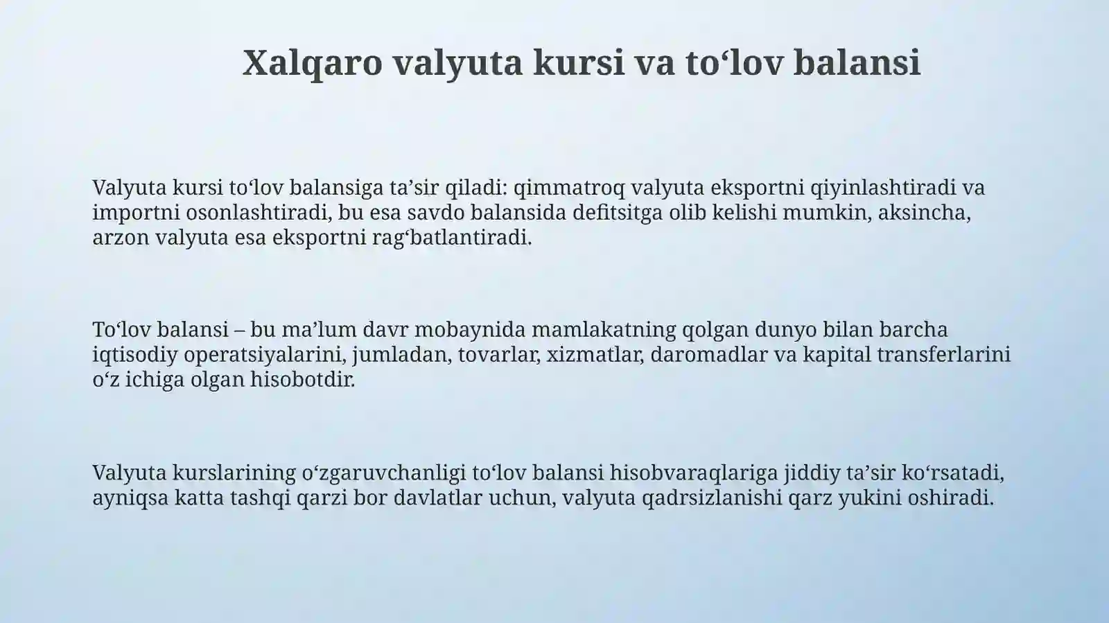 Xalqaro moliya 3