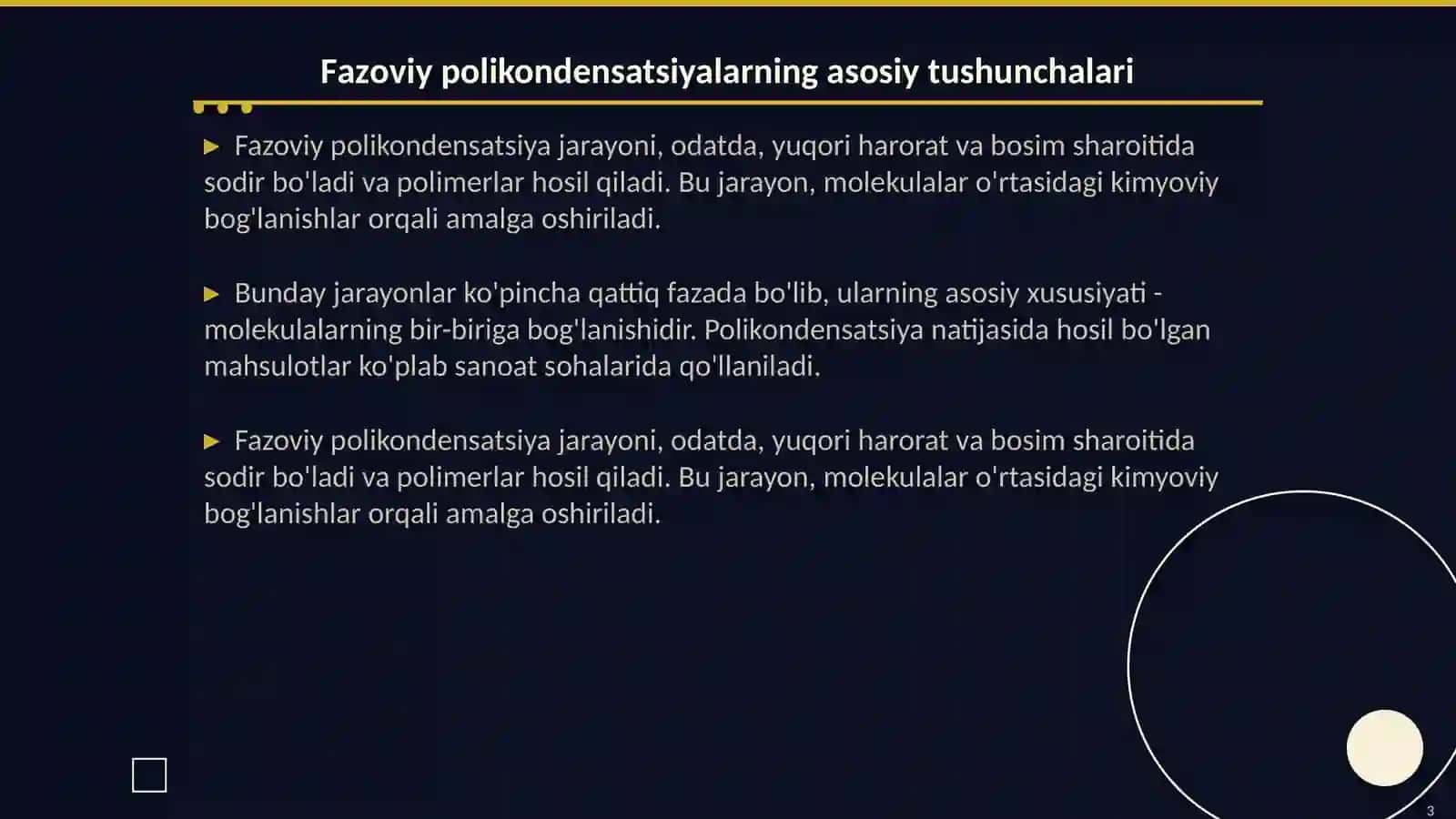 Fаzоviy pоlikоndеnsаtlаnish rеаktsiyalаri: usullаri, mехаnizmlаri vааhаmiyati 3