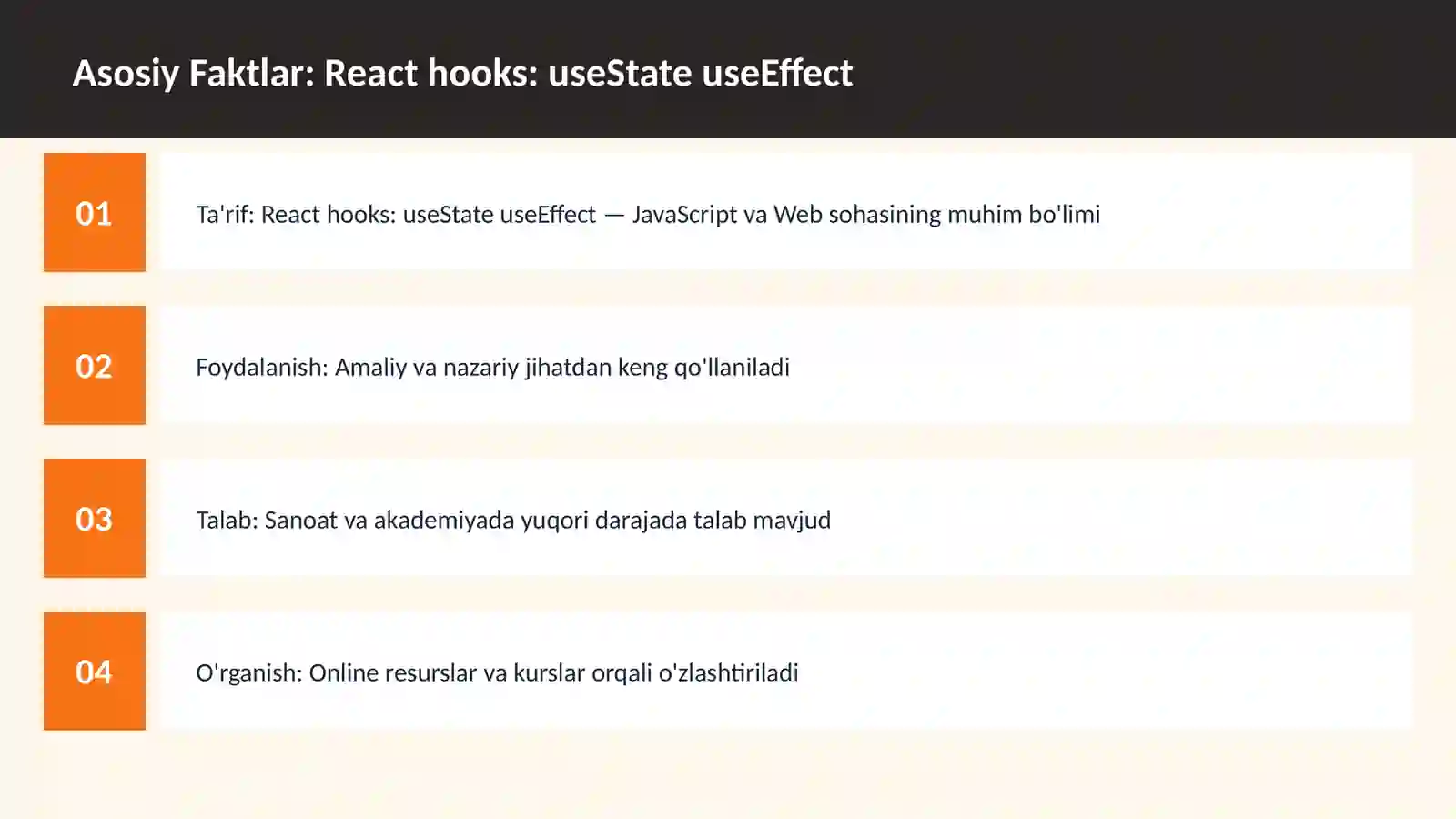 React hooks: useState useEffect 3