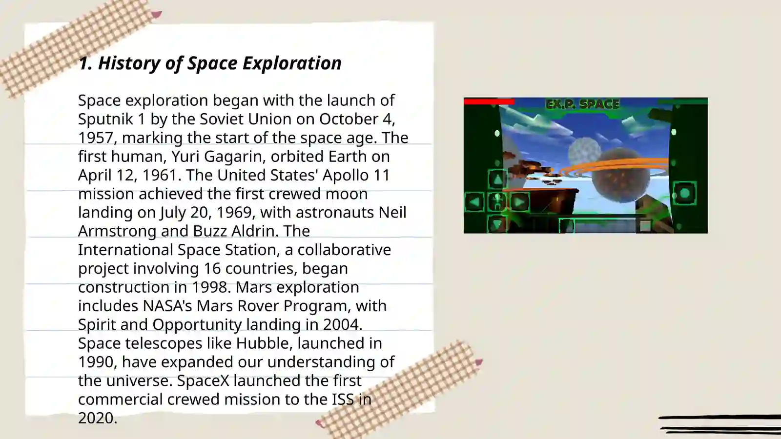 Space exploration 3