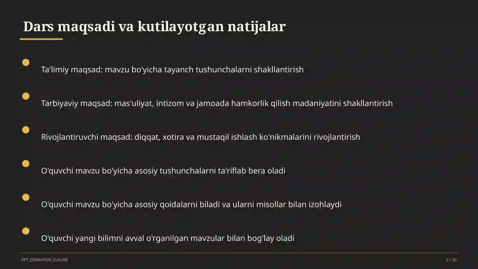 Geografiya (5–11) — takrorlash darsi uchun 3